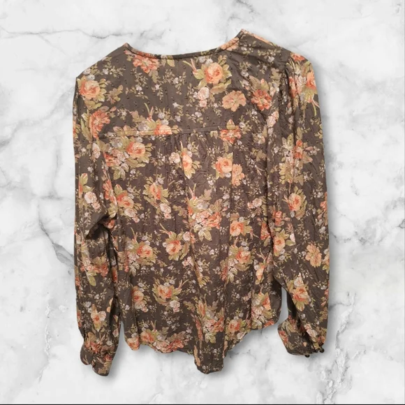 Anthropologie Michaela Peasant Blouse Size Medium - Picture 2 of 8